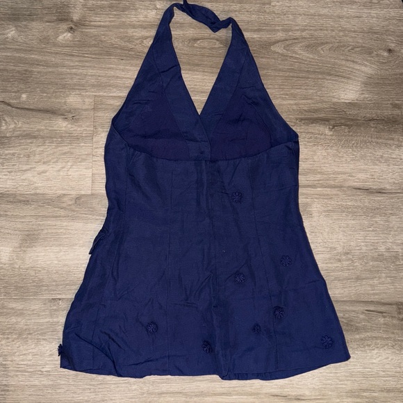 2 pieces Linen Blend Halter Vest + Tailored Linen Blend Embellished Trousers - Picture 12 of 16